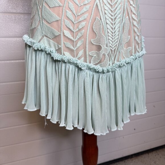 The Clothing Company Blue Lace Ruffle Mini Dress - Picture 5 of 8